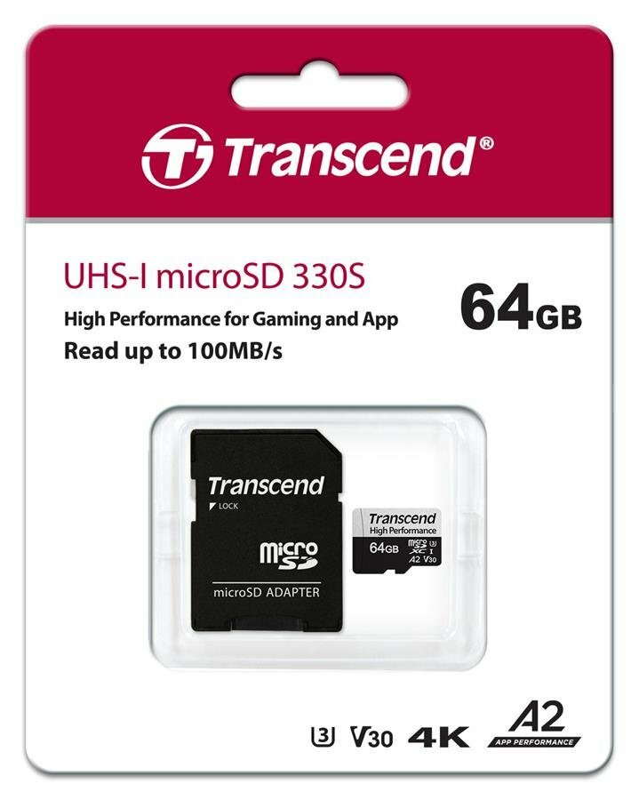 Transcend TS64GUSD330S 64GB MicroSD