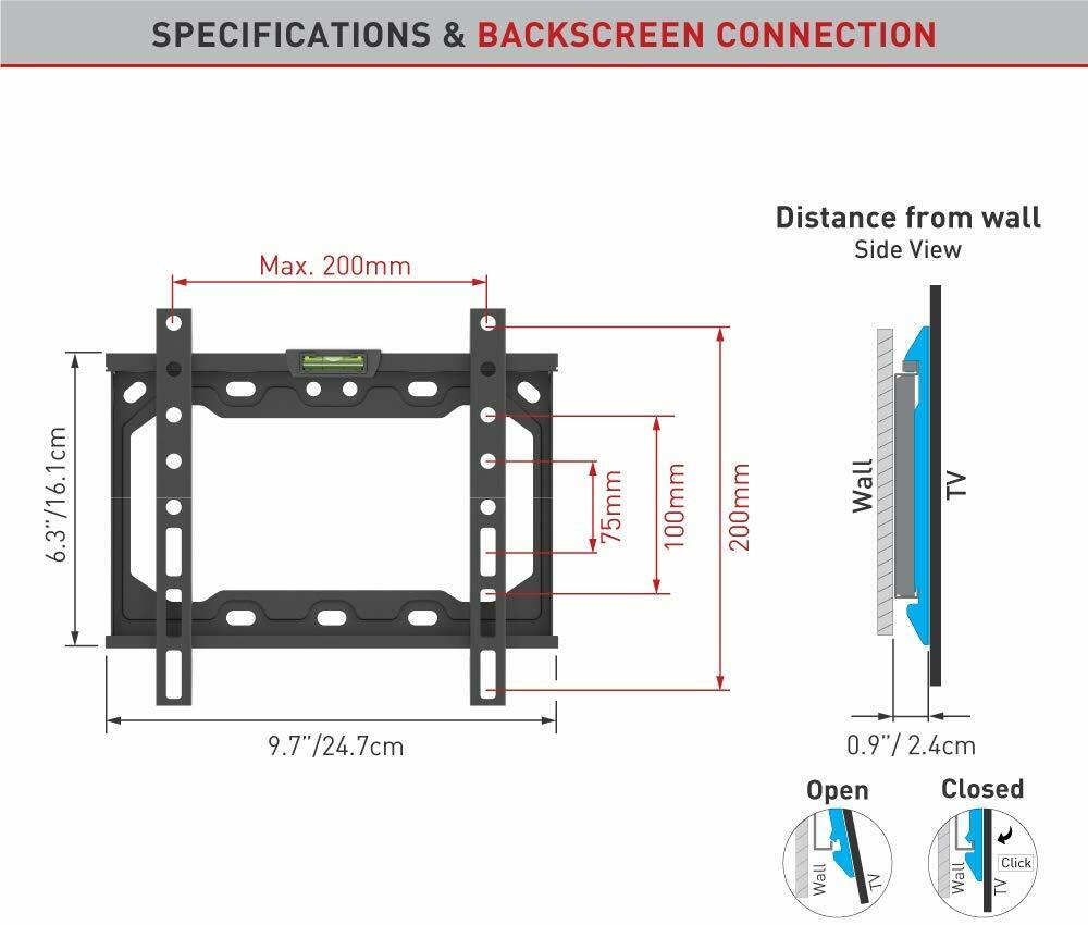 Barkan E202+ 13" - 39" Fixed / Black