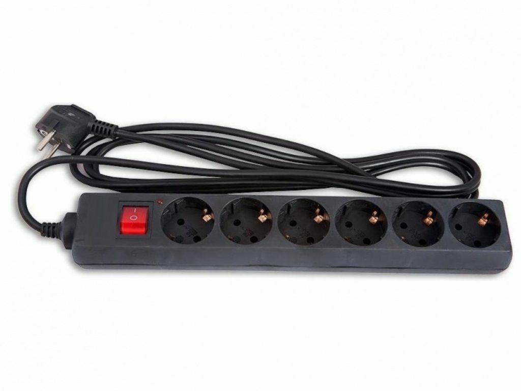 Surge Protector Sven Optima Base / 5 Sockets / 3.0m / Black