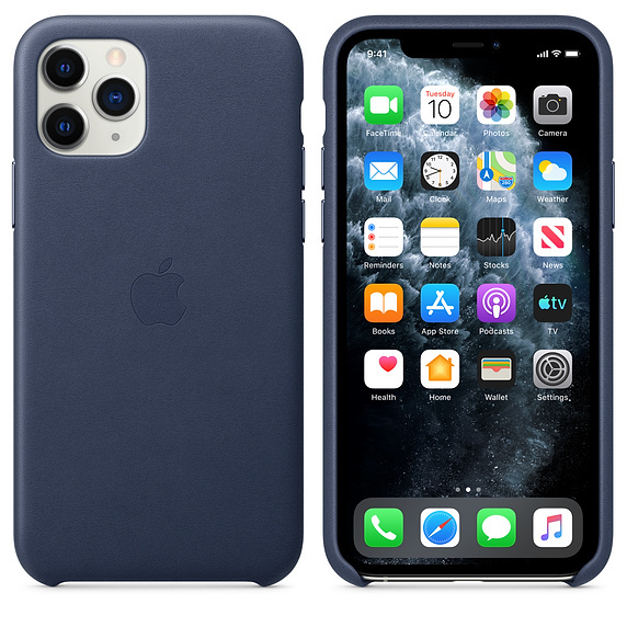 Apple Original iPhone 11 Pro Leather Case / Blue