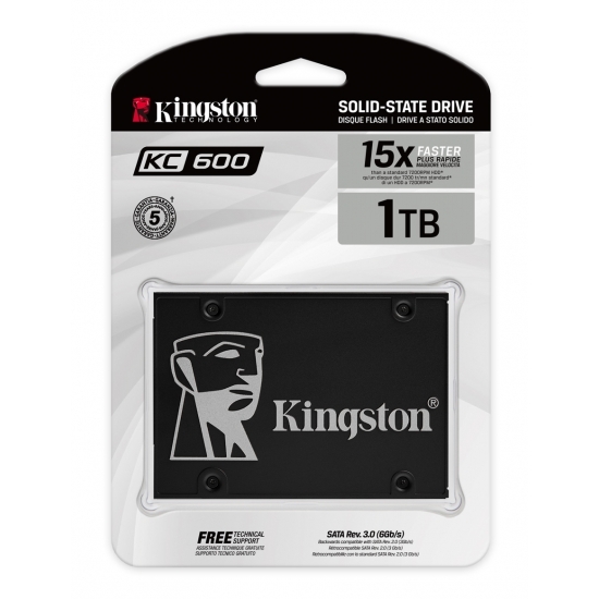 Kingston SSDNow KC600 1.0TB 2.5 SSD / SKC600/1024G
