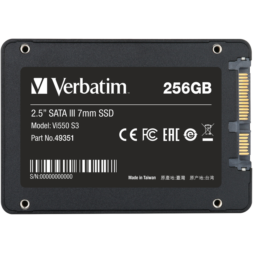 Verbatim VI550 S3 VI550S3-256-49351 2.5" SSD 256GB