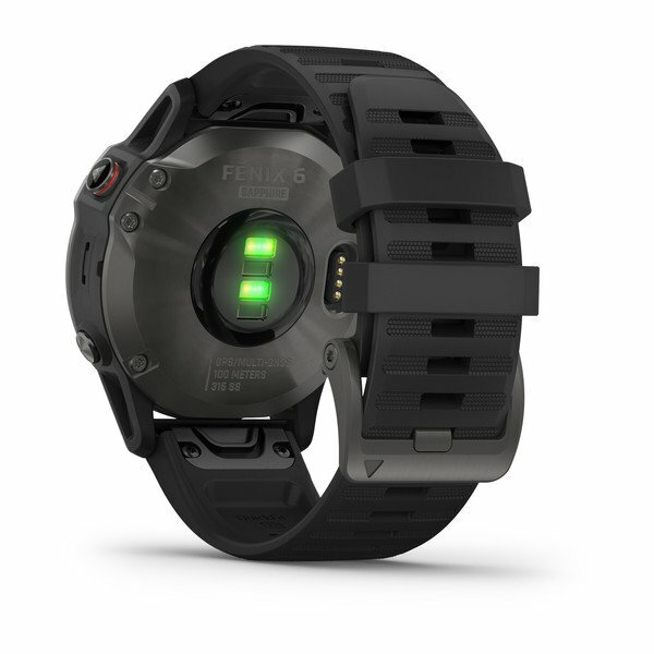 GARMIN fenix 6 Pro Sapphire Carbon Gray DLC with Black Band 010-02158-11 / Grey