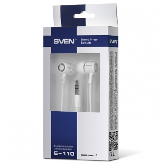 Sven E-110 Earphones / White