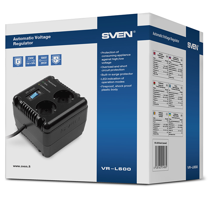 Sven VR-L600 / 600VA / 200W / Black