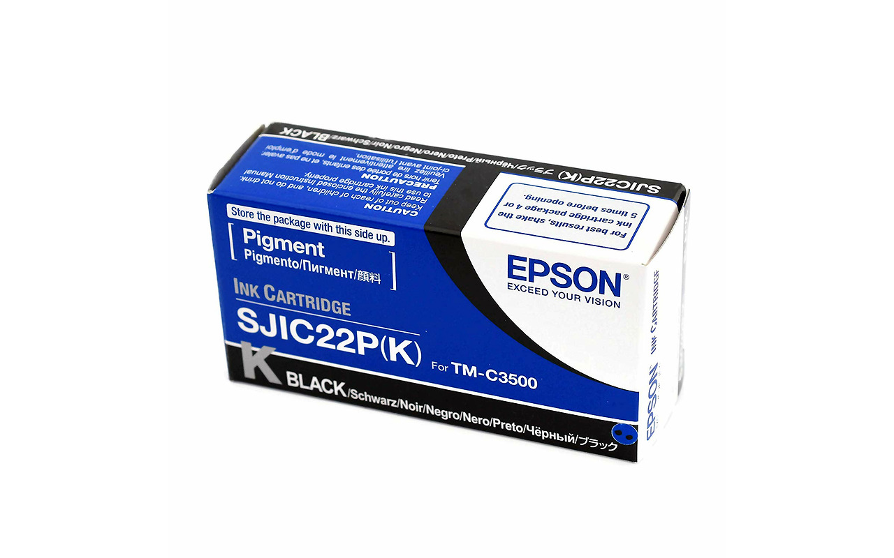 Ink Cartridge Epson SJIC22P for TM-C3500 / Black
