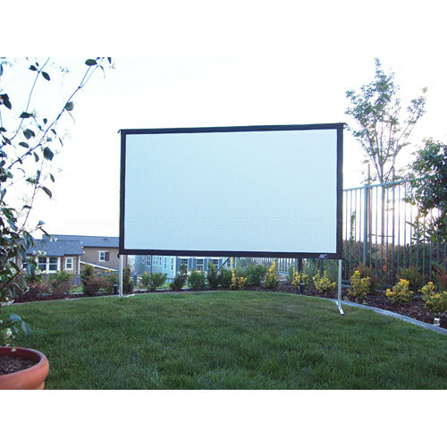 Elite Screens 135" 299x168cm Yard Master 2 Outdoor/Indoor Projector Screen with Stand OMS135H2