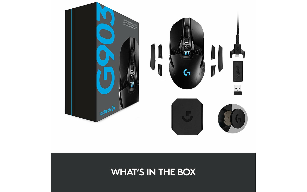 Logitech G903 Lightspeed HERO Wireless Gaming Mouse / 910-005673 / Black