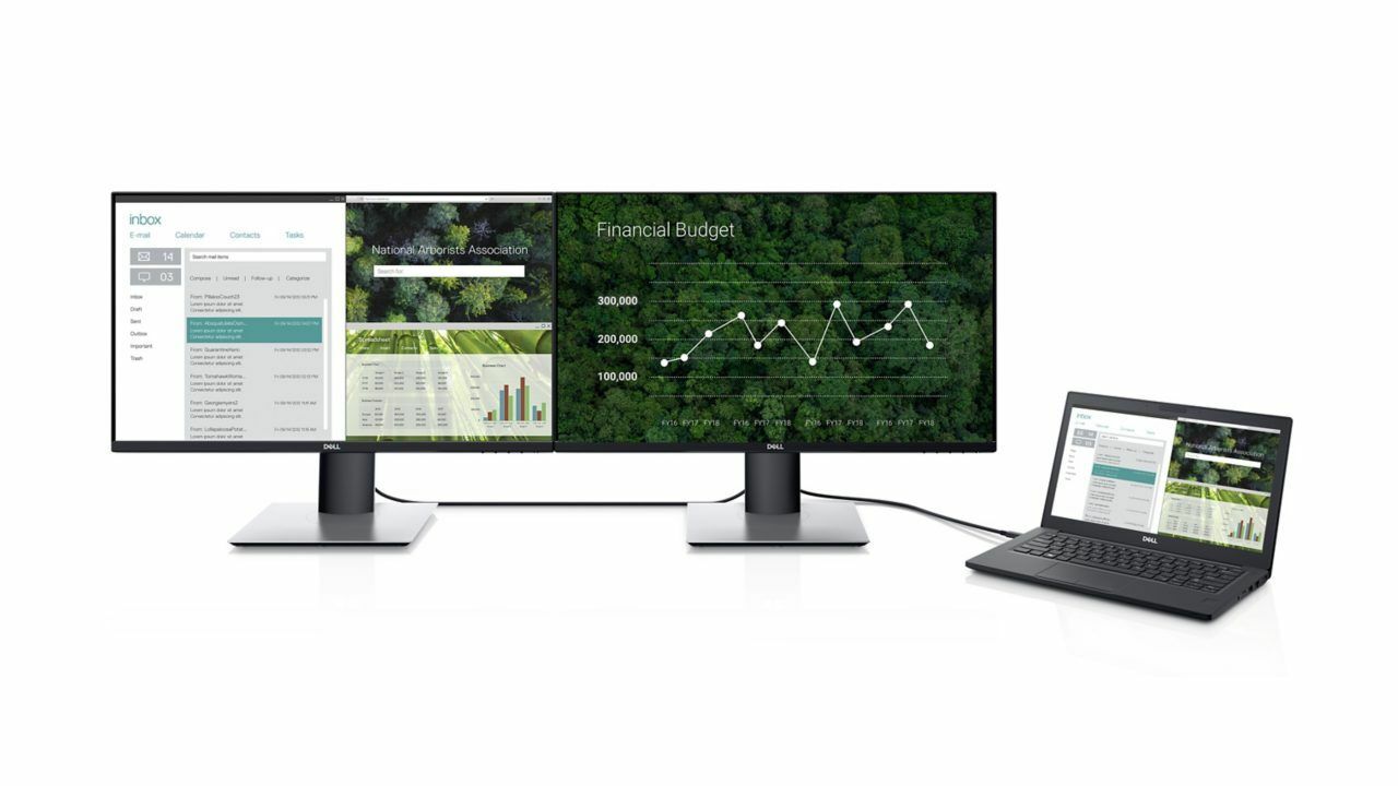 Monitor DELL P2419HC / 23.8" IPS LED FullHD / Ultrathin Bezel / 5ms / 2M:1 / 250cd / Pivot / HUB USB 3.0 / VESA / Black