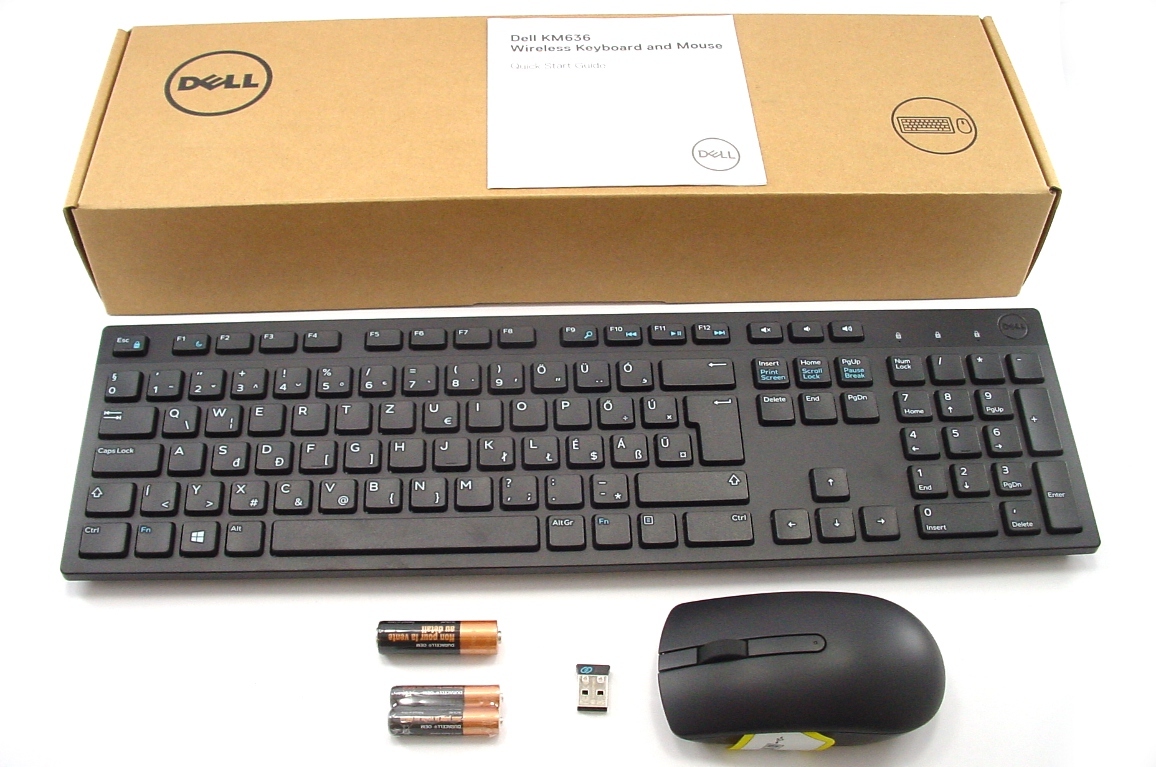 DELL KM636 / Wireless Keyboard and Mouse / Black