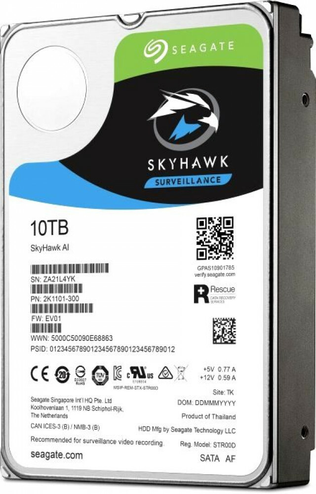 Seagate SkyHawk AI Surveillance ST10000VE0008 3.5" HDD 10.0TB
