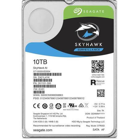 Seagate SkyHawk AI Surveillance ST10000VE0008 3.5" HDD 10.0TB