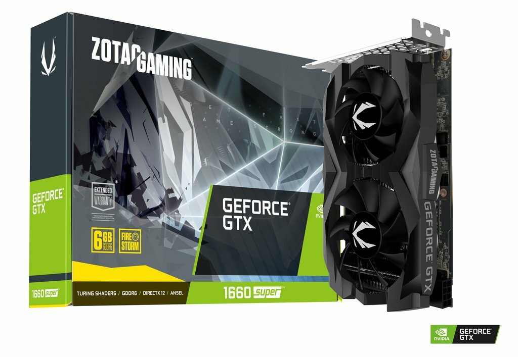 ZOTAC GeForce GTX 1660 SUPER Twin Fan 6GB GDDR6 192bit ZT-T16620F-10L