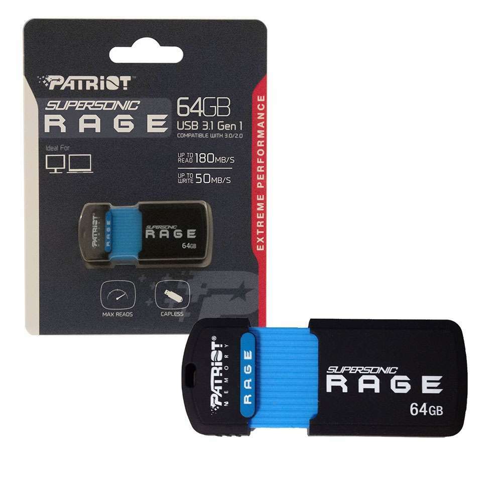 Patriot Supersonic Rage PEF64GSRUSB 64GB USB 3.1