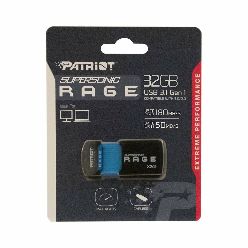 Patriot Supersonic Rage PEF32GSRUSB 32GB USB 3.1