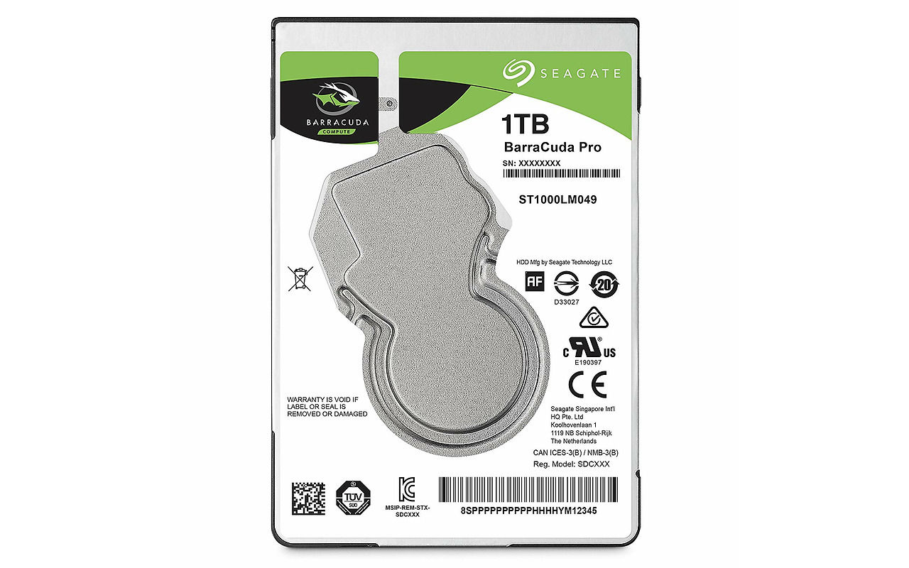2.5" HDD Seagate BarraCuda Pro ST1000LM049 / 1.0TB / 7200rpm / 128MB / 7mm /