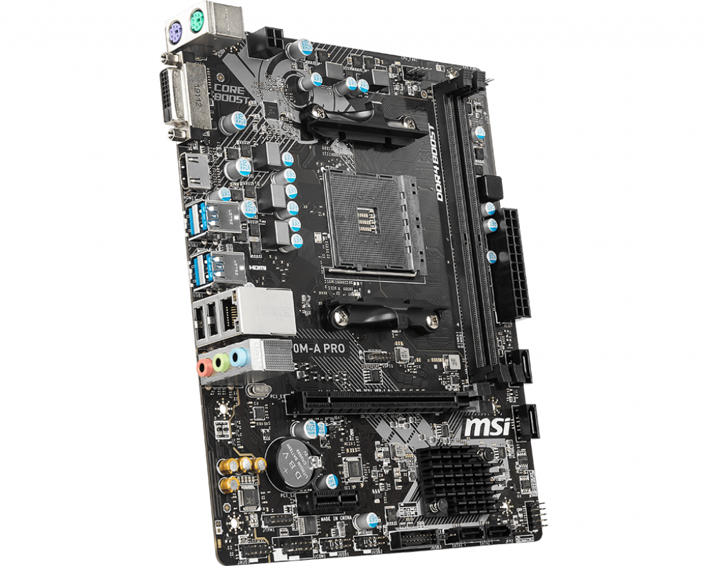 MSI A320M-A PRO Socket AM4 AMD A320 Dual 2xDDR4-3200 mATX