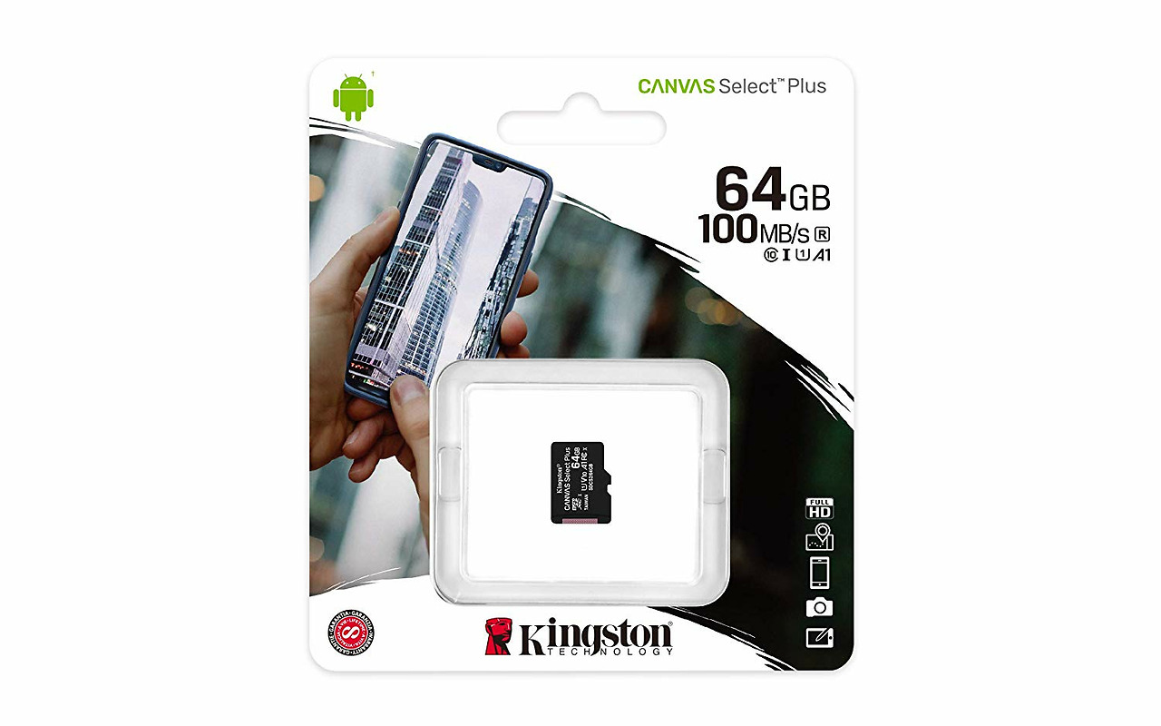 Kingston Canvas Select Plus 64GB microSD / SDCS2/64GBSP