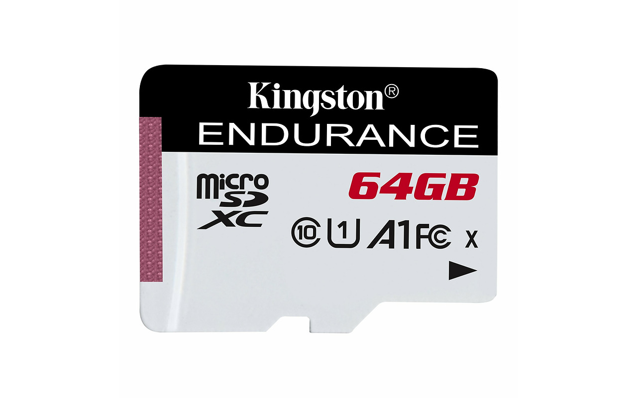 Kingston SDCE/64GB 64GB microSD Class10 A1 UHS-I FC + SD adapter High Endurance 600x