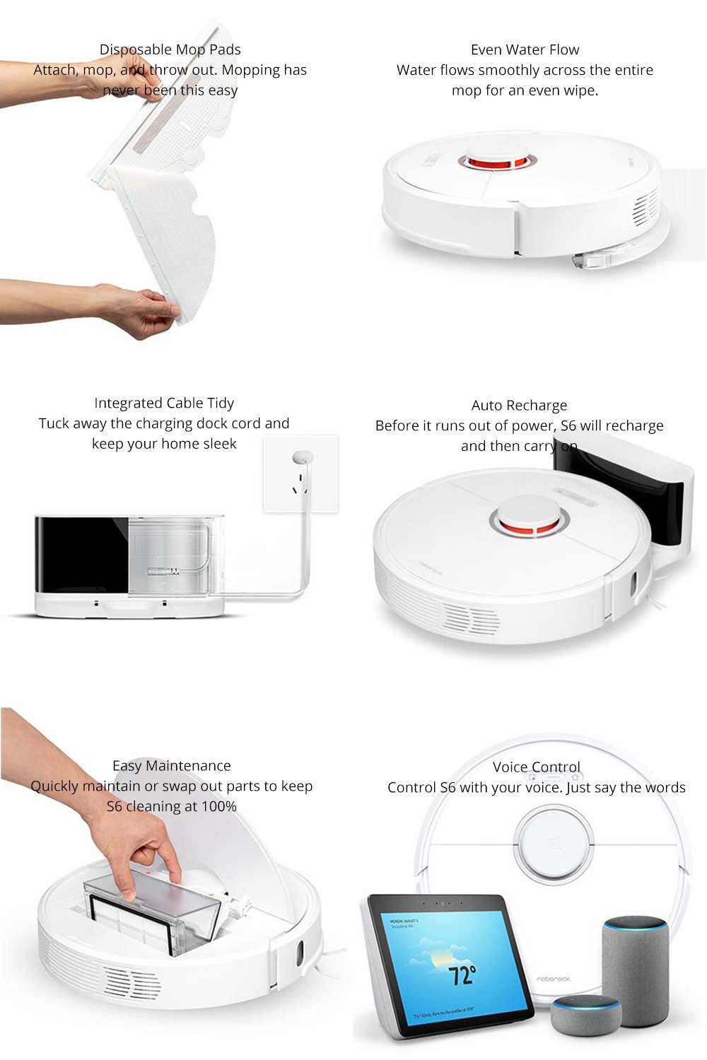 Xiaomi Roborock Mi Robot Vacuum S6 / White