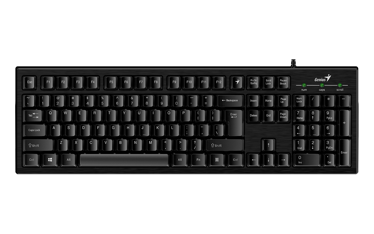 Genius Smart KB-101 Customizable Function Keys F1-F12 / Black