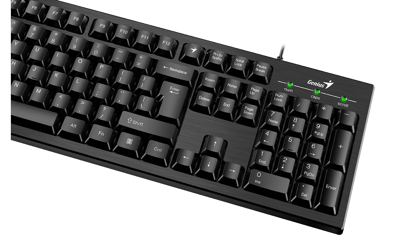Genius Smart KB-101 Customizable Function Keys F1-F12 / Black