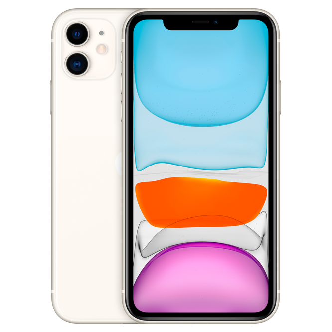 Apple iPhone 11 / 6.1" IPS 1792x828 / A13 Bionic / 4Gb / 128Gb / 3110mAh / White