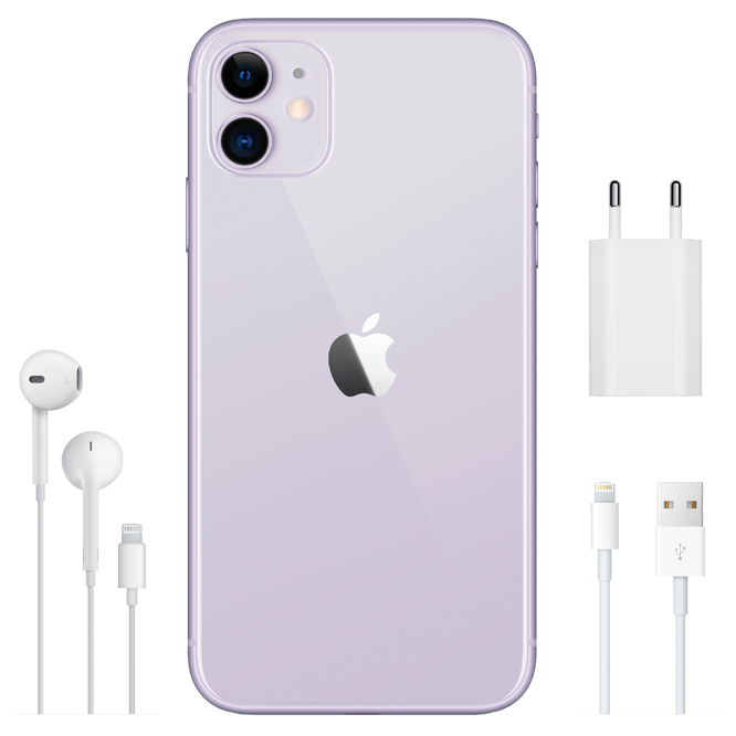 Apple iPhone 11 / 6.1" IPS 1792x828 / A13 Bionic / 4Gb / 128Gb / 3110mAh / Purple