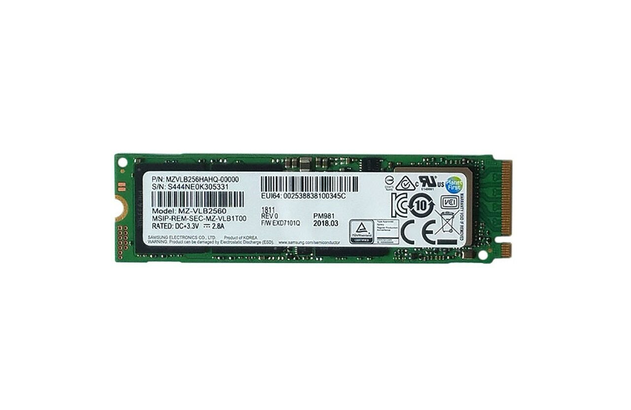 Samsung PM981 256GB M.2 NVMe SSD MZVLB256HAHQ