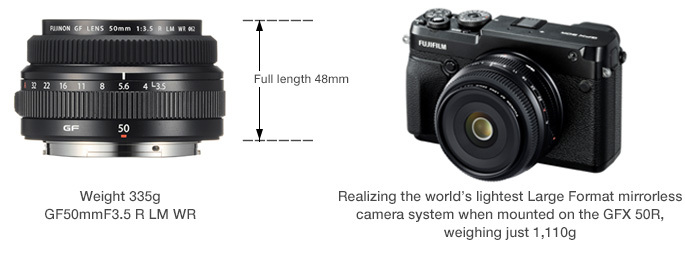 Fujinon GF 50mm F3.5 R LM WR 16630807 Black