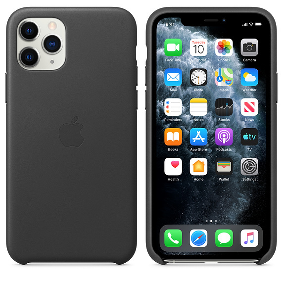 Apple Original iPhone 11 Pro Leather Case / Black