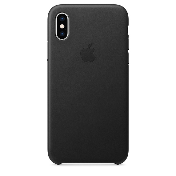 Apple Original iPhone XS Leather Case / Black