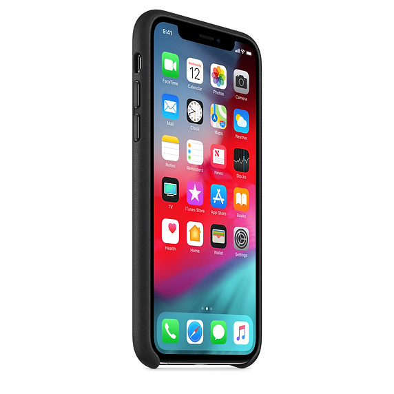Apple Original iPhone XS Leather Case / Black