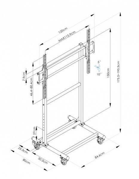 Reflecta TV Stand 70P Mobile Stand for Displays