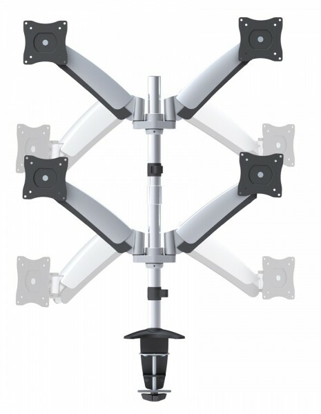Reflecta FLEXO DeskPro 27-1010Q Table/desk stand for 4 monitors