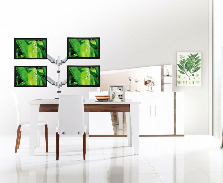 Reflecta FLEXO DeskPro 27-1010Q Table/desk stand for 4 monitors