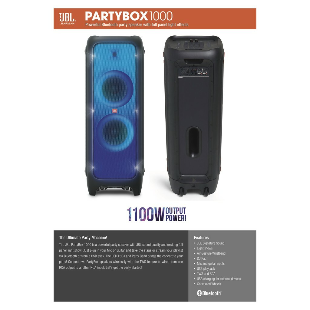 JBL PartyBox 1000 / 1100W /