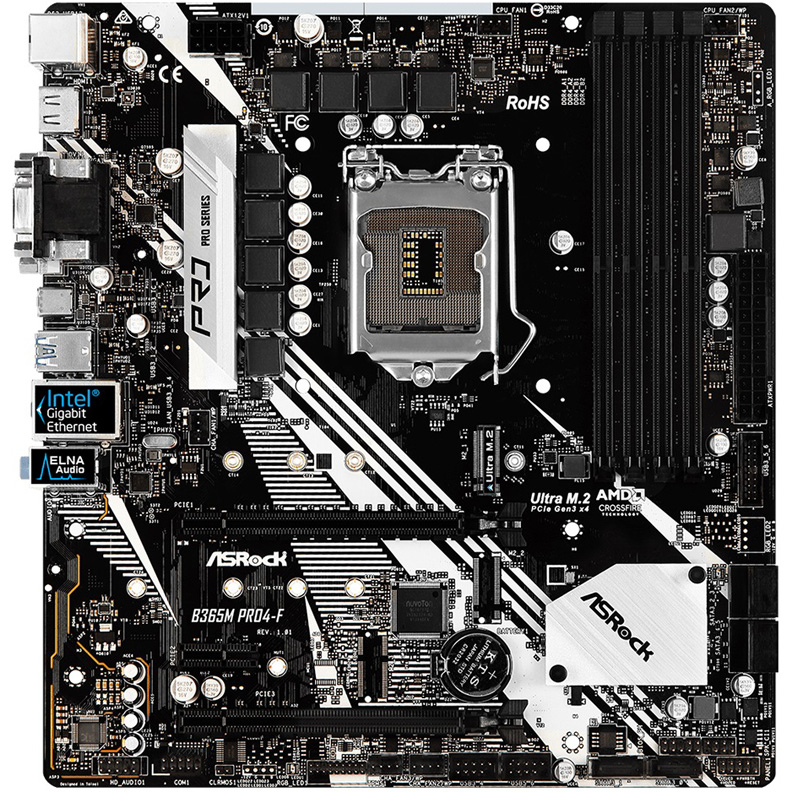 ASRock B365M PRO4-F Intel B365 DDR4 mATX