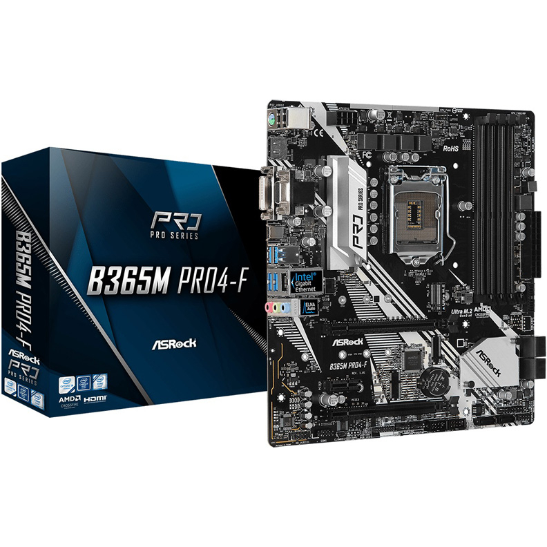 ASRock B365M PRO4-F Intel B365 DDR4 mATX