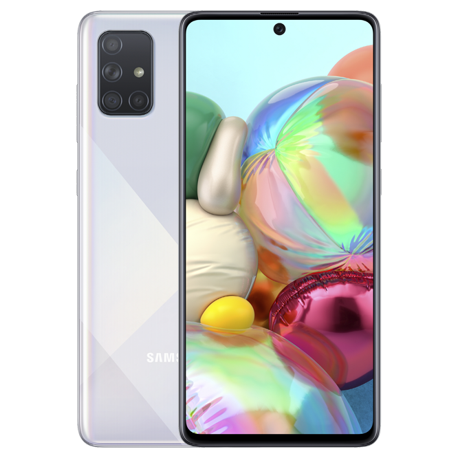 Samsung Galaxy A71 / 6.7" 1080x2400 AMOLED / Snapdragon 730 / 6GB / 128GB / 4500mAh / A715 / Silver