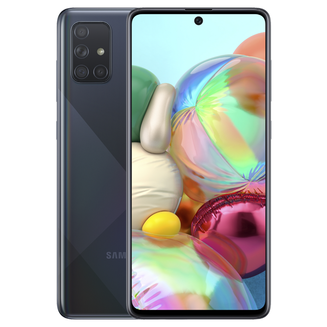 Samsung Galaxy A71 / 6.7" 1080x2400 AMOLED / Snapdragon 730 / 6GB / 128GB / 4500mAh / A715 / Black