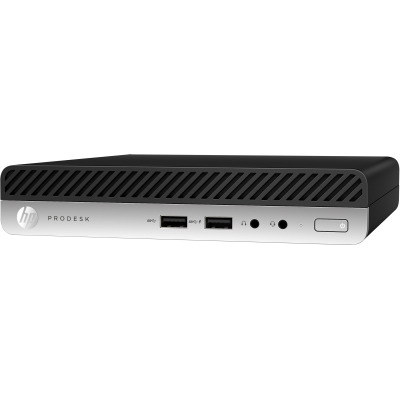 HP ProDesk 400 G5 Desktop Mini / i3-9100T / 4GB DDR4 / 128GB SSD / USB Business Keyboard & Mouse / Windows 10 PRO / 7EM39EA#ACB / Black