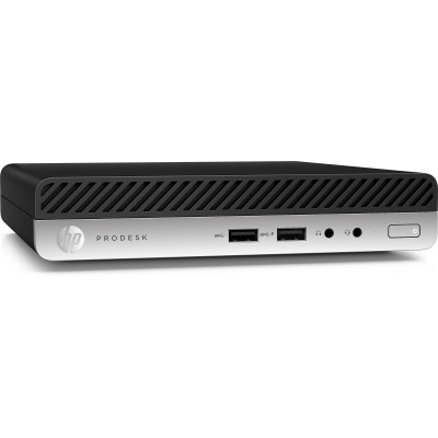 HP ProDesk 400 G5 Desktop Mini / i3-9100T / 4GB DDR4 / 128GB SSD / USB Business Keyboard & Mouse / Windows 10 PRO / 7EM39EA#ACB / Black