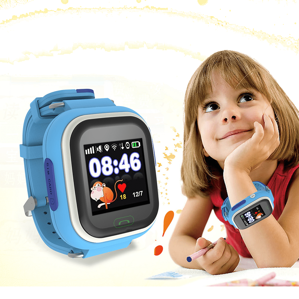Smart Baby Watch Q80 Cyan