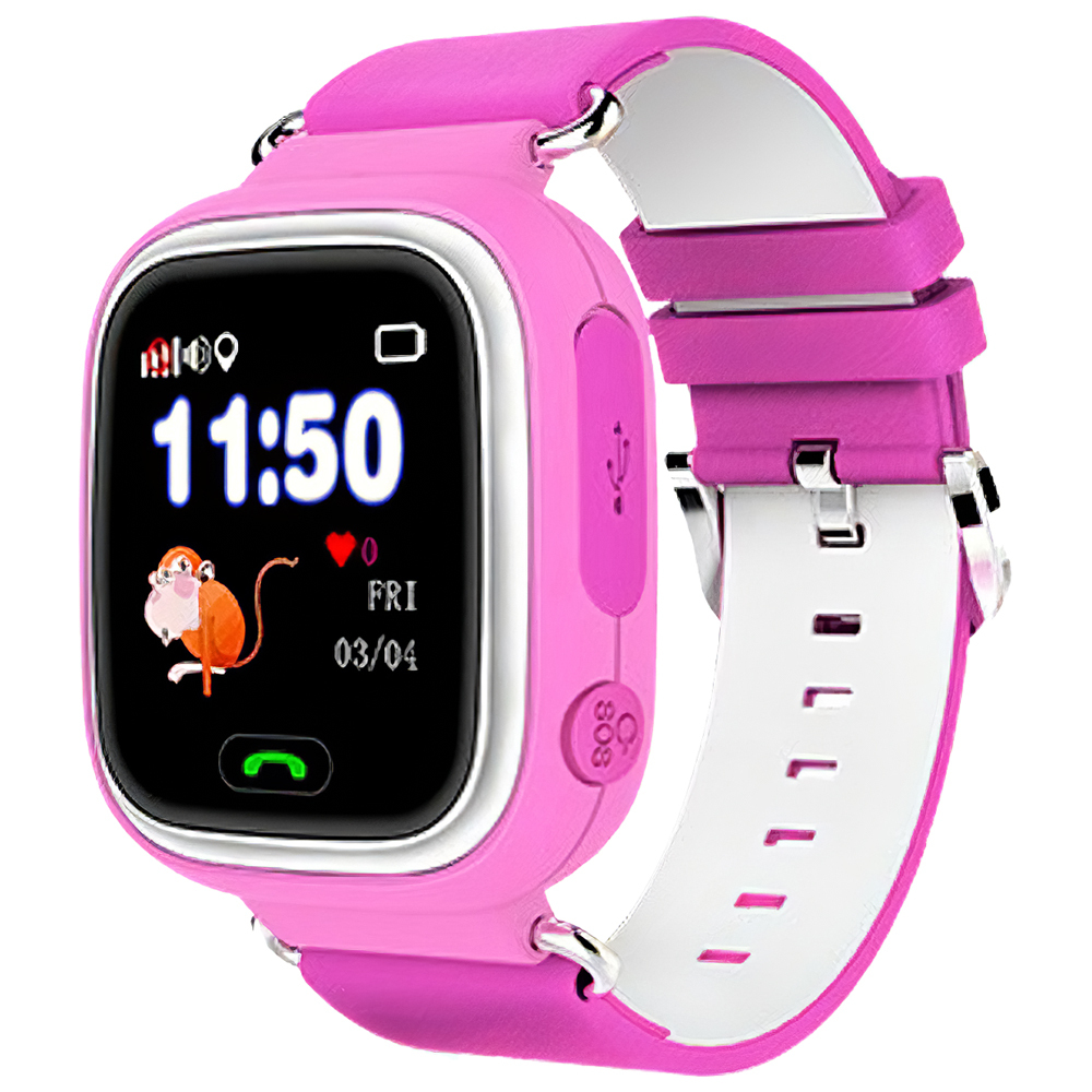 Smart Baby Watch Q80 Pink