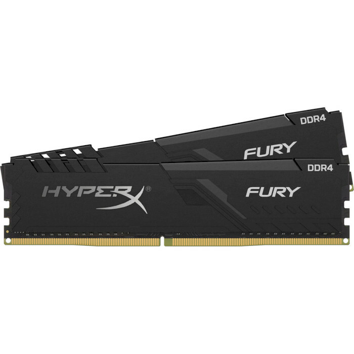KIT RAM Kingston HyperX FURY HX426C16FB3K2/64 / 2x32GB / DDR4 / 2666 / PC21300 / CL16 / 1.2V / Black