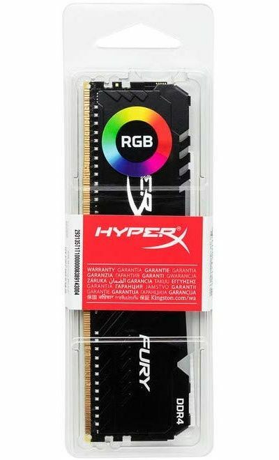 Kingston HyperX FURY RGB HX437C19FB3A/16 / 16GB DDR4 3733 /