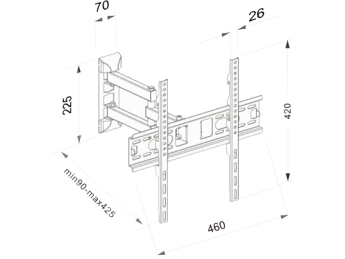 CHARMOUNT CT-WPLB-T444 / Black