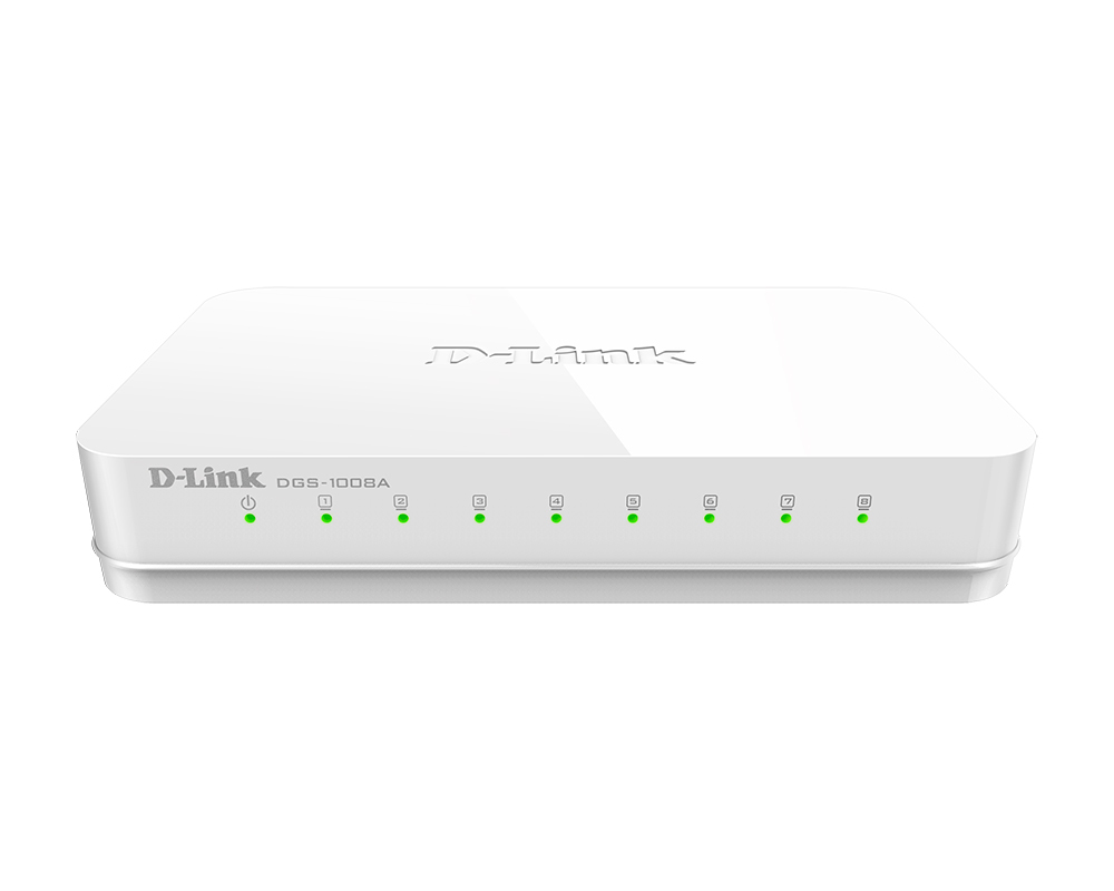 D-link DGS-1008A/D2A L2 Unmanaged Switch with 8 ports / White