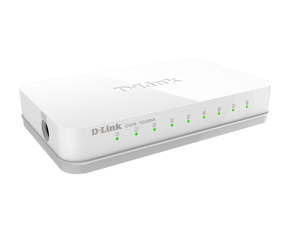 D-link DGS-1008A/D2A L2 Unmanaged Switch with 8 ports / White
